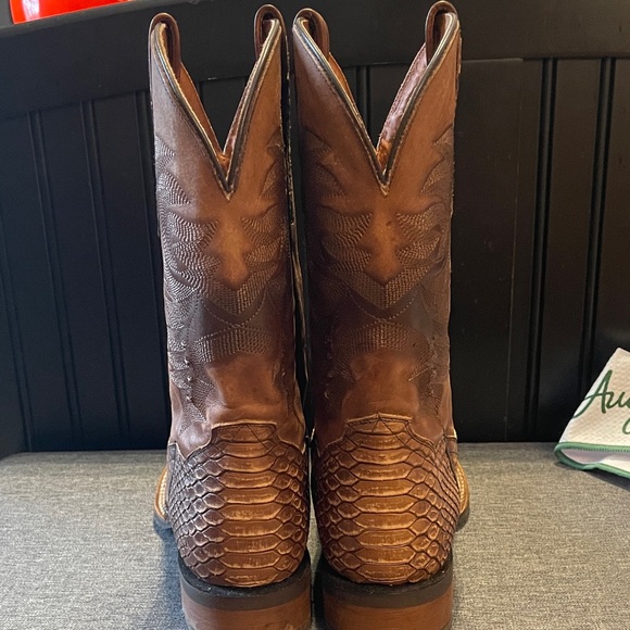 Dan Post Men’s Brown Cowboy Boots 10.5 - Picture 4 of 8